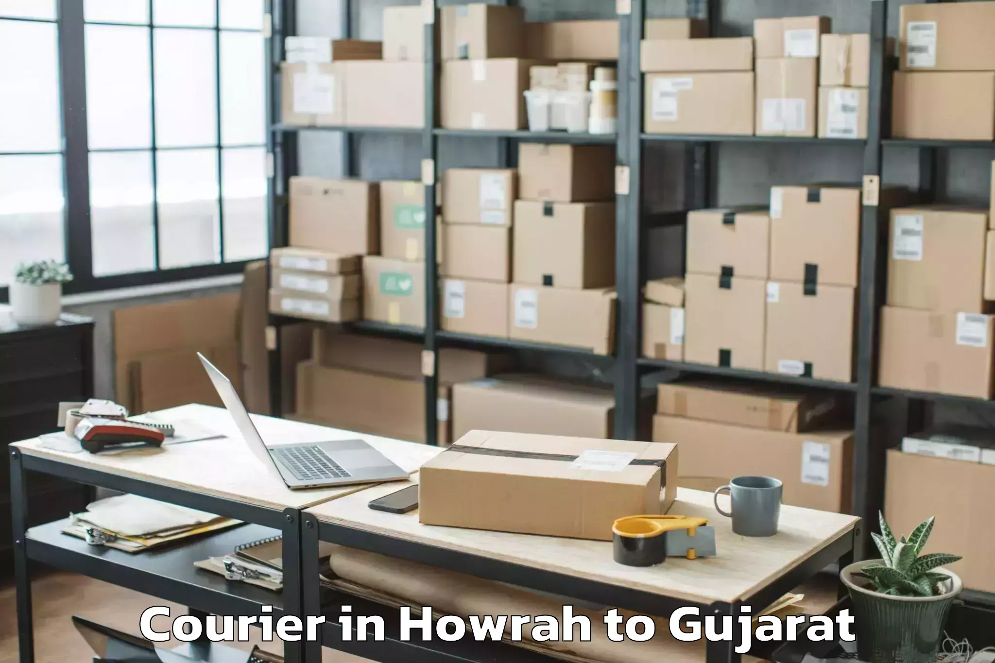 Top Howrah to Bhilad Courier Available